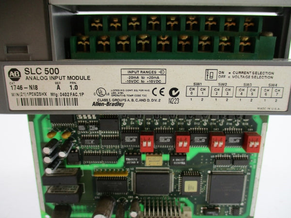 ALLEN BRADLEY 1746-NI8 SER. A F/W 1.0 10VDC NSNP
