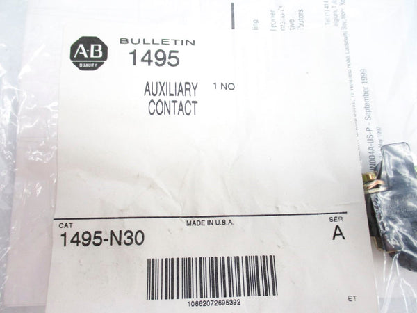 ALLEN BRADLEY 1495-N30 SER. A NSMP