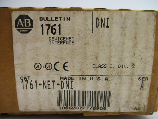 ALLEN BRADLEY 1761-NET-DNI SER. A F/W 1.01 11-25VDC NSMP