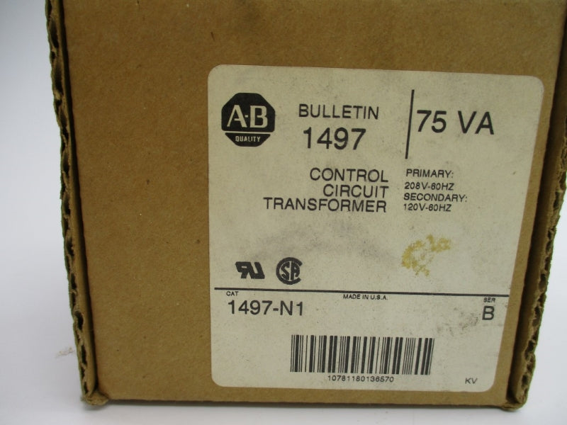 ALLEN BRADLEY 1497-N1 SER. B 208V (BR/WH) NSMP