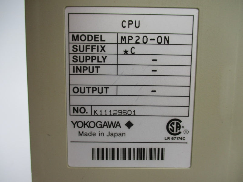 YOKOGAWA MP20-0N UNMP
