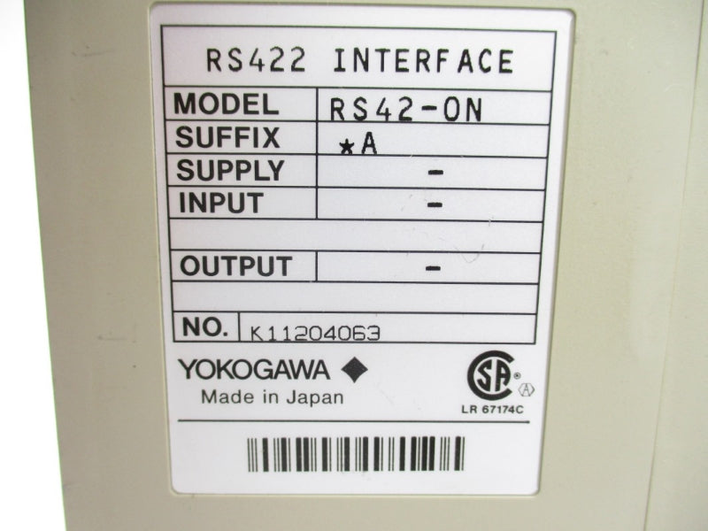 YOKOGAWA RS42-0N UNMP
