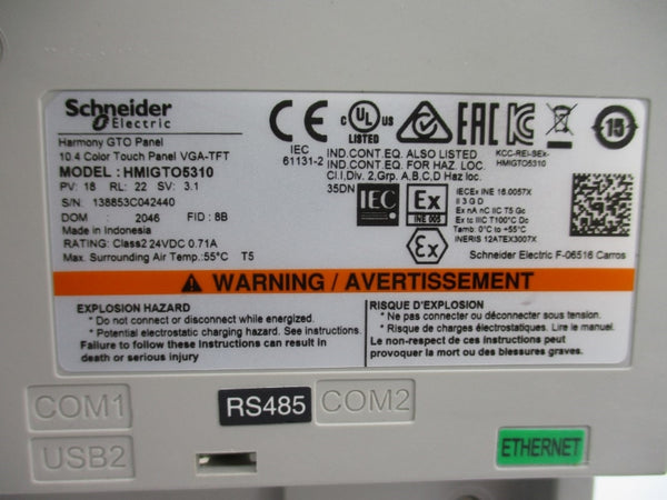 SCHNEIDER ELECTRIC HMIGTO5310 24VDC 0.71A NSNP