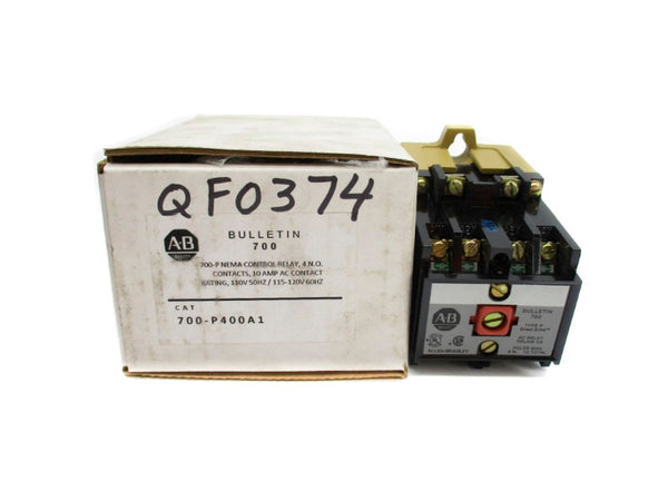 ALLEN BRADLEY 700-P400A1 SER. B 110/115-120V 10A (WH) NSMP