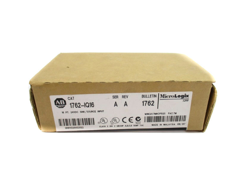 ALLEN BRADLEY 1762-IQ16 SER. A 24VDC DATE: 2007 NSFS