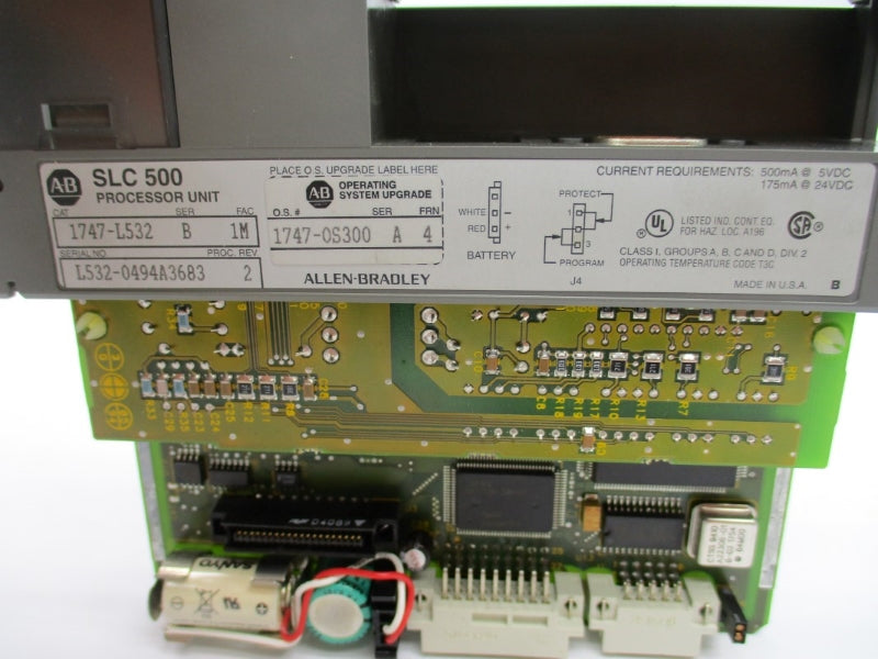ALLEN BRADLEY 1747-L532 SER. B F/W 4 24VDC (NO KEY) NSNP