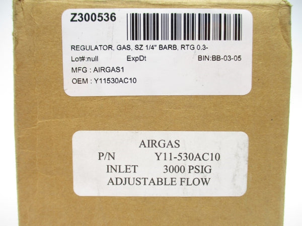 AIRGAS Y11-530AC10 3000PSI NSMP