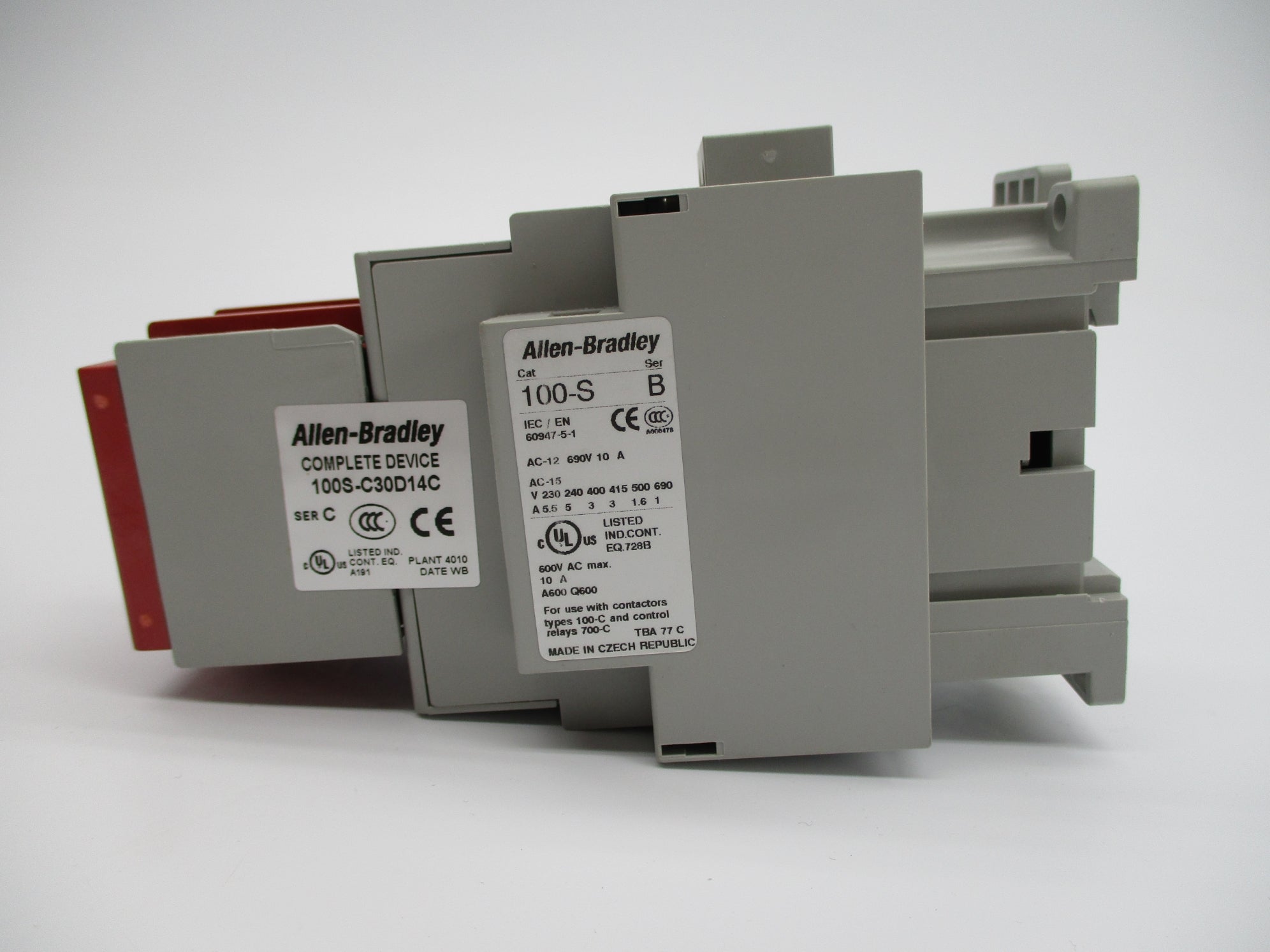 ALLEN BRADLEY 100S-C30D14C SER. C 110/120V 10A (BR/WH) NSMP