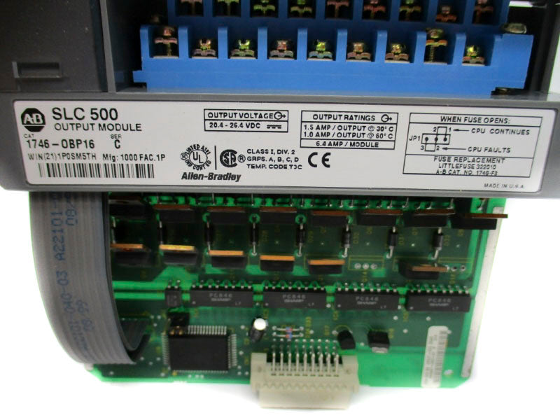 ALLEN BRADLEY 1746-OBP16 SER. C 20.4-26.4VDC 6.4A NSNP