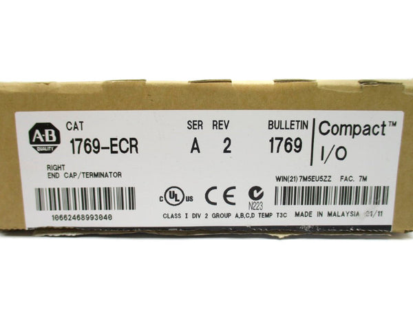ALLEN BRADLEY 1769-ECR SER. A 24VDC 0.005A NSMP