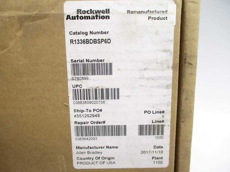 ALLEN BRADLEY 1336-BDB-SP6D 74103-244-56 REV. 16 REMAN