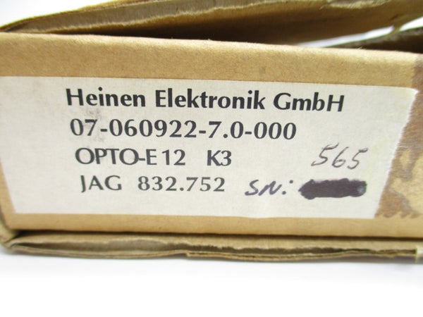 HEINEN ELEKTRONIK OPTO-E12 832.752 NSMP