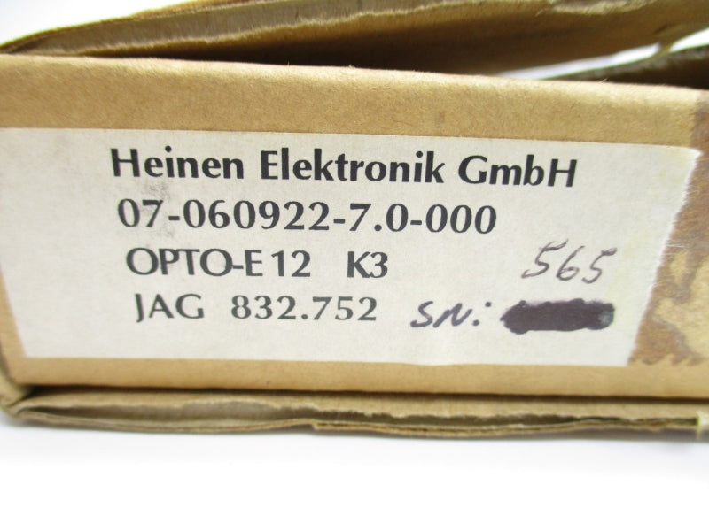 HEINEN ELEKTRONIK OPTO-E12 832.752 NSMP