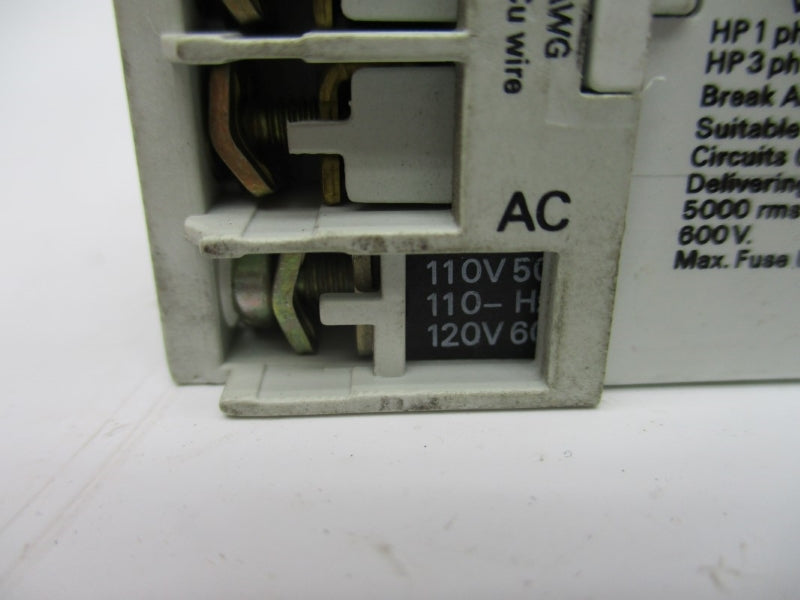 ALLEN BRADLEY 100-MO9ND3 SER. A 110/120V 16A NSNP