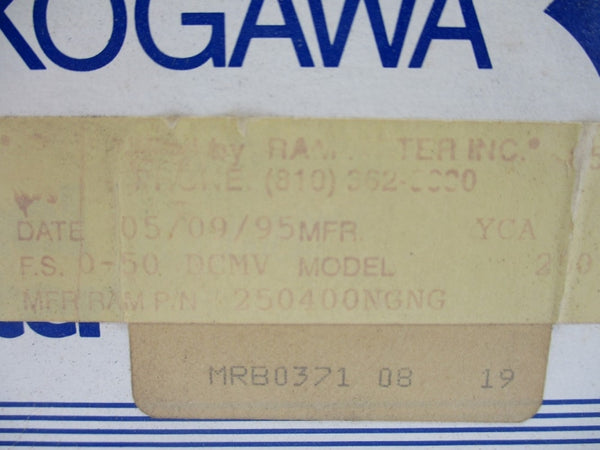 YOKOGAWA 250400NGNG 0-20A NSMP