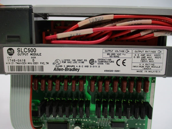ALLEN BRADLEY 1746-OA16 SER. D 85-265VAC NUPI