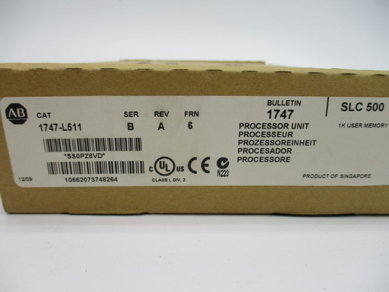 ALLEN BRADLEY 1747-L511 SER. B F/W 6 REV. A NSMP