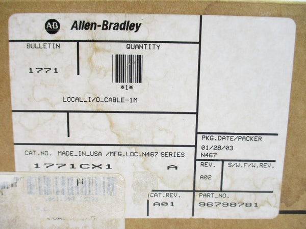 ALLEN BRADLEY 1771-CX1 SER. A NSMP
