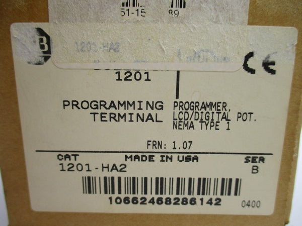 ALLEN BRADLEY 1201-HA2 SER. B 12V 0.110A F/W 1.07 NSMP