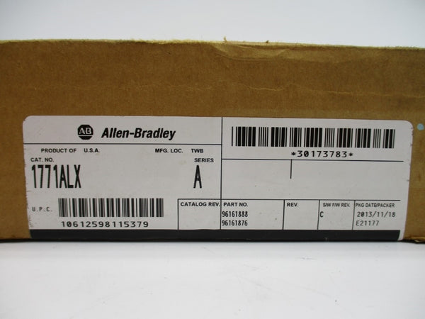 ALLEN BRADLEY 1771-ALX SER. A F/W C DATE: 2013 NSFS