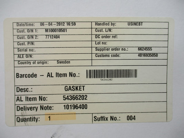 ALFA LAVAL 54366202 NSFS