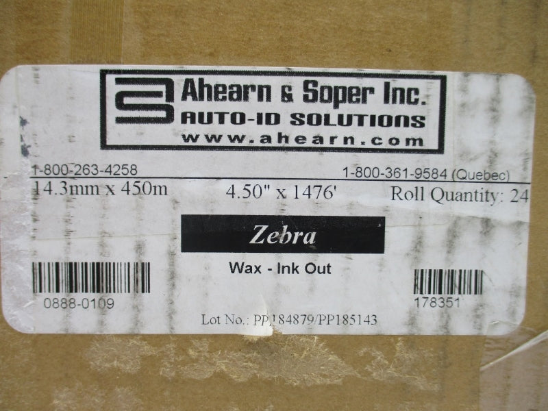 AHEARN & SOPER 0888-0109 (PKG OF 24) 4.50"X1476' NSMP
