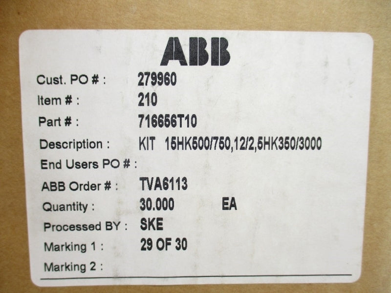 ABB 716656T10 NSMP