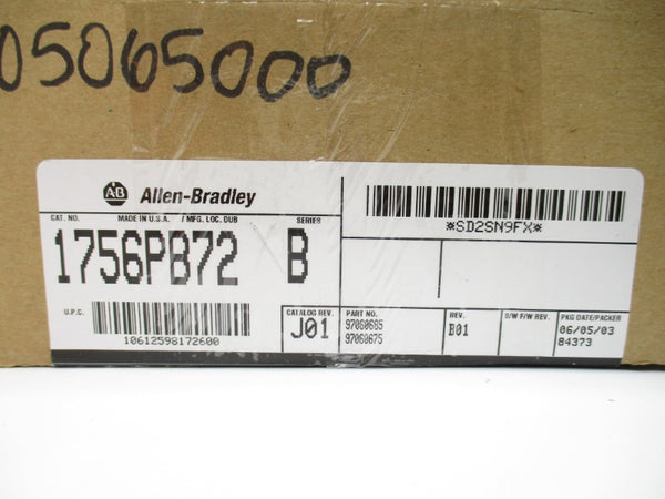 ALLEN BRADLEY 1756-PB72 SER. B NSMP