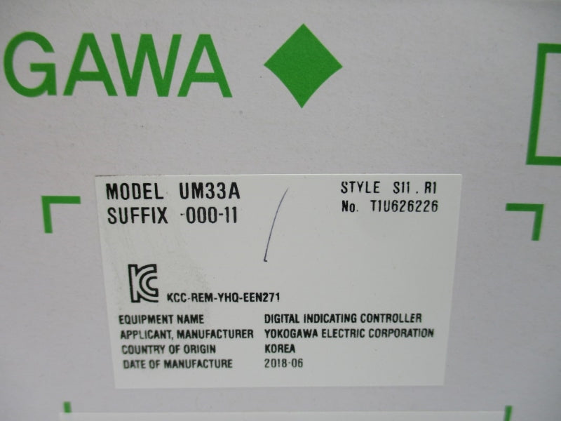 YOKOGAWA UM33A-000-11 100-240VAC -10'-+50'C NSMP