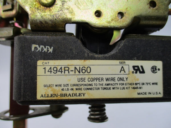 ALLEN BRADLEY 1494R-N60 SER. A 460V 60A NSNP
