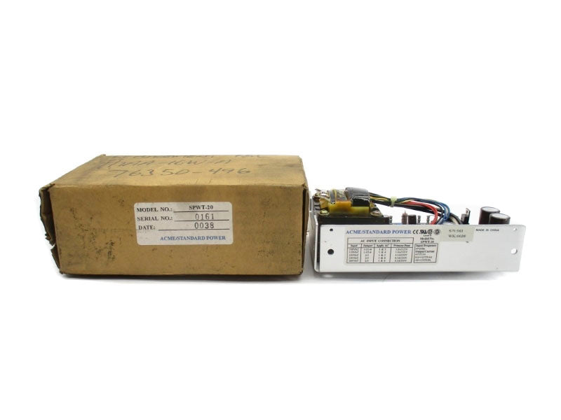 ACME/STANDARD POWER SPWT-20 240VAC 1.0A NSMP