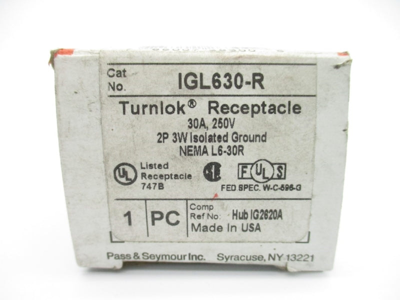 PASS & SEYMOUR IGL630-R 250V 30A NSMP