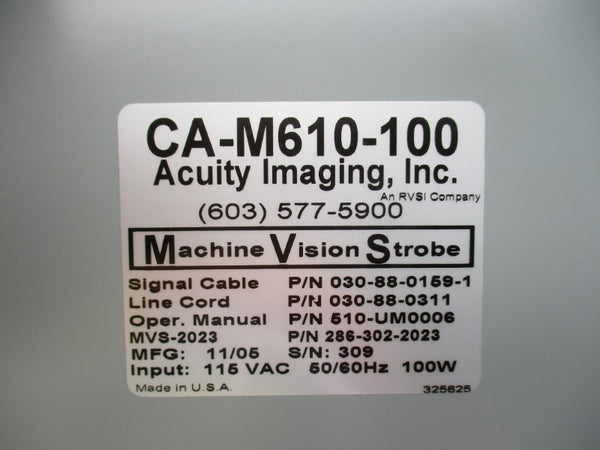 ACUITY IMAGING CA-M610-100 115VAC NSNP