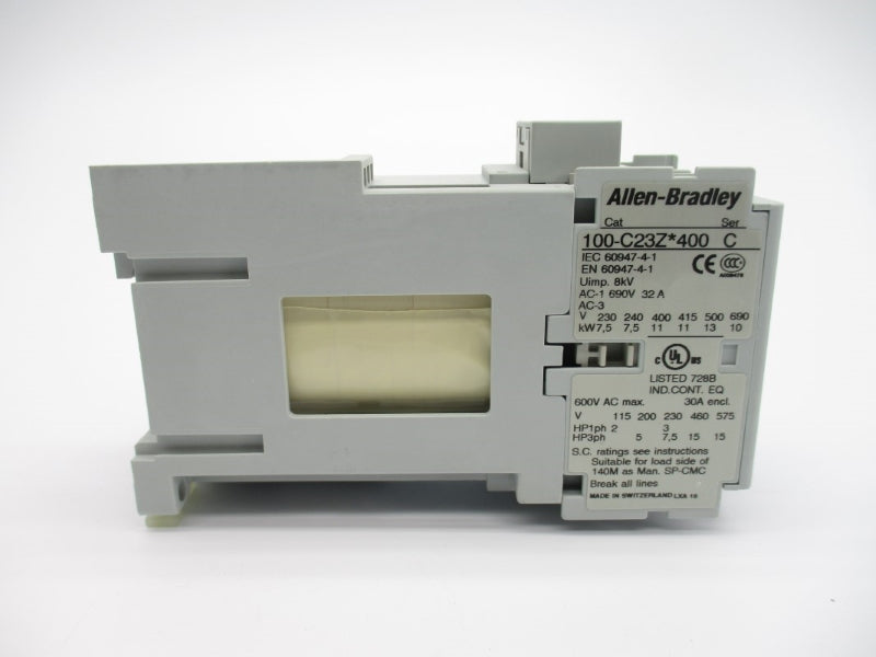 ALLEN BRADLEY 100-C23ZJ400 SER. C 24VDC 32A (BR/WH) NSMP