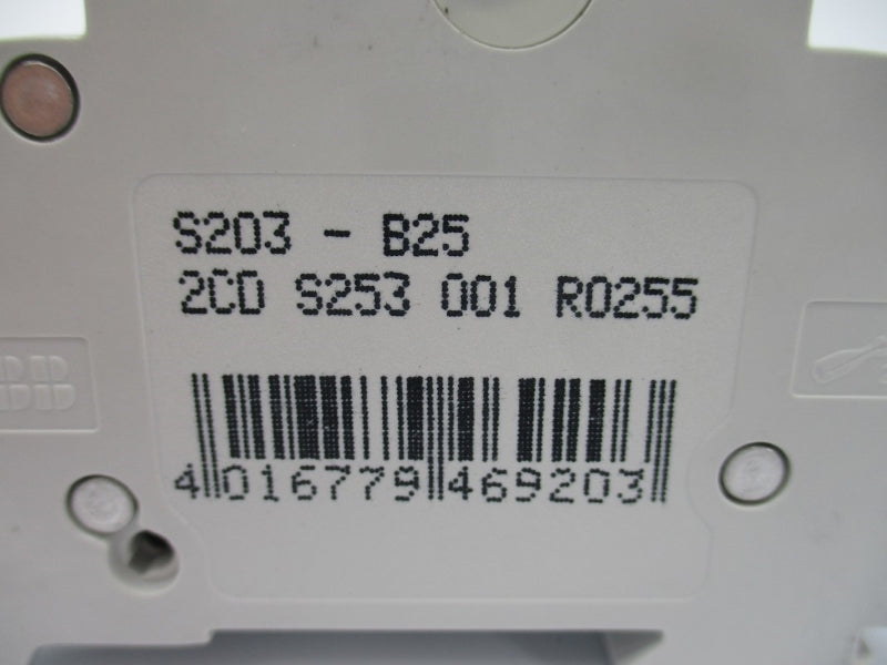 ABB 2CDS253001R0255 S203-B25 277/480VAC 25A NSNP
