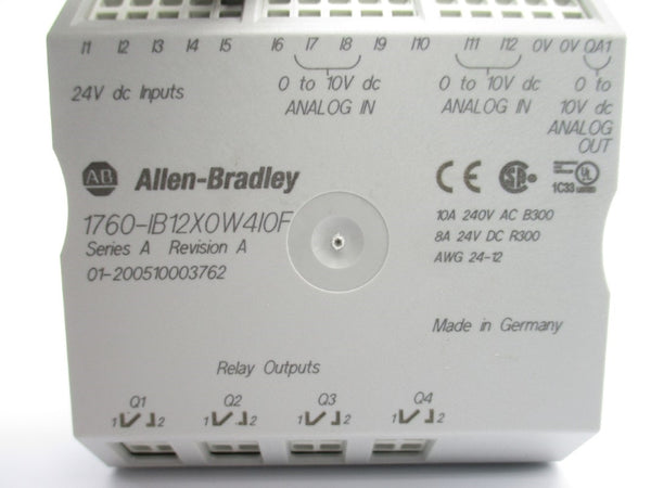 ALLEN BRADLEY 1760-IB12XOW4IOF SER. A 24VDC 10A NSMP
