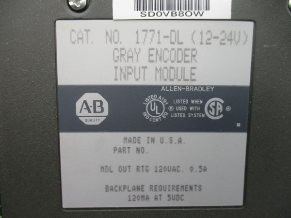 ALLEN BRADLEY 1771-DL 12-24V 0.5A NSNP