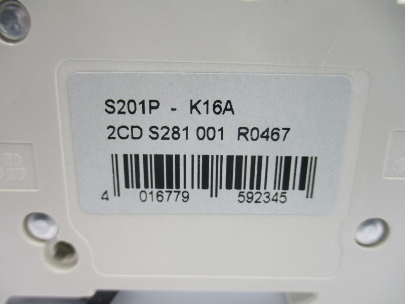 ABB S201P-K16A 2CDS281001R0467 230/400V NSNP