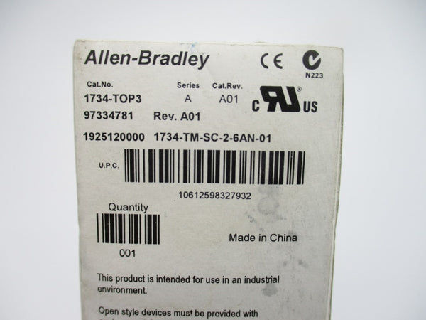ALLEN BRADLEY 1734-TOP3 SER. A NSMP