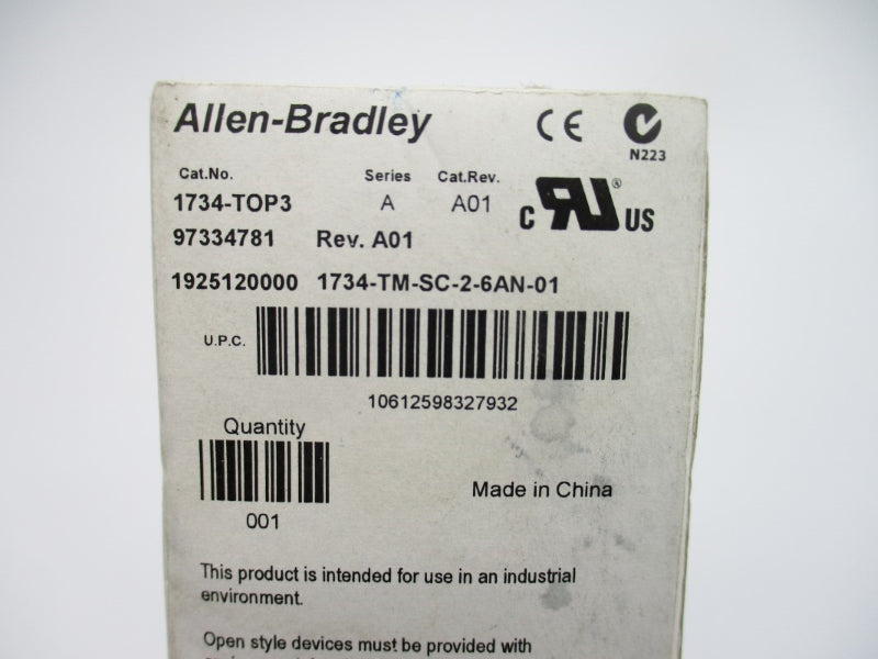 ALLEN BRADLEY 1734-TOP3 SER. A NSMP