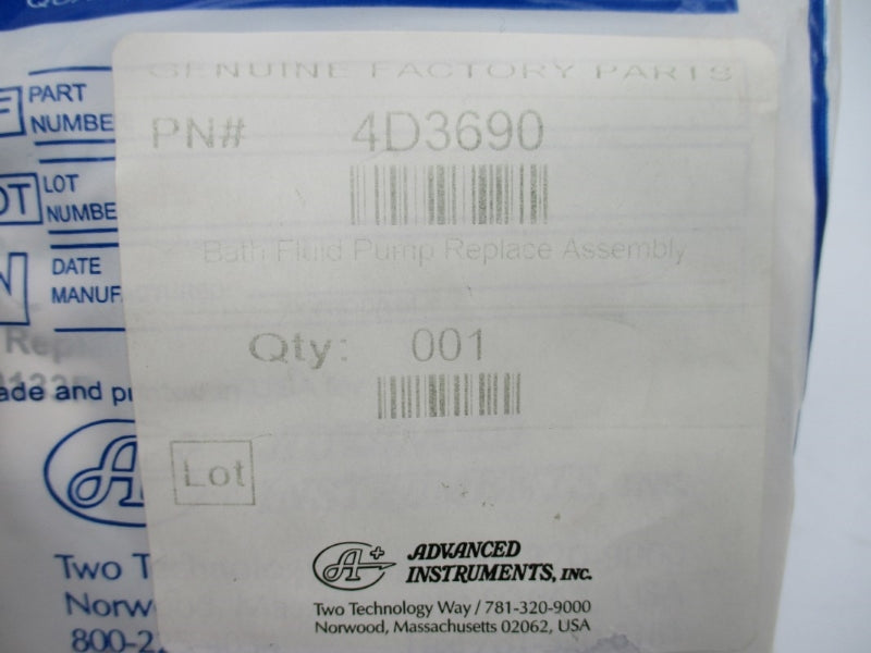 ADVANCED INSTRUMENTS 4D3690 NSMP