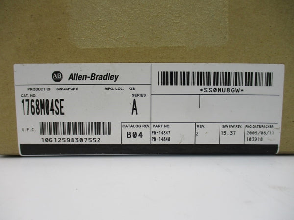 ALLEN BRADLEY 1768-M04SE SER. A F/W 15.37 DATE: 2009 NSFS