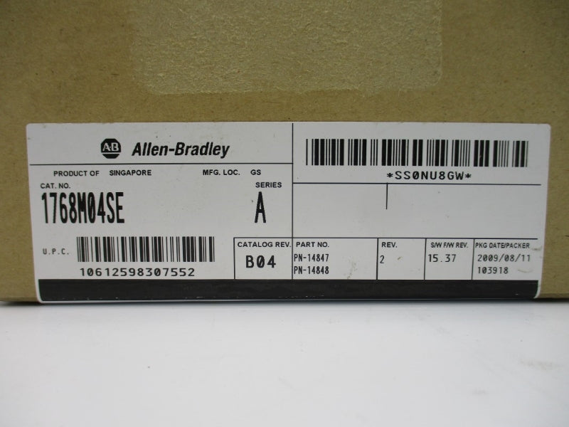 ALLEN BRADLEY 1768-M04SE SER. A F/W 15.37 DATE: 2009 NSFS