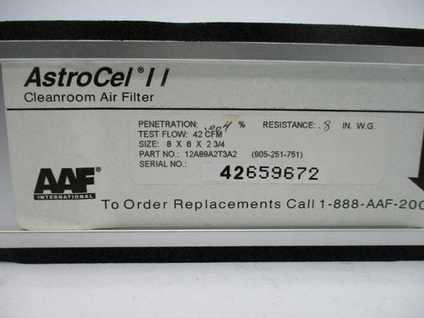 AAF 12A89A2T3A2 8" X 8" X 2-3/4" NSNP