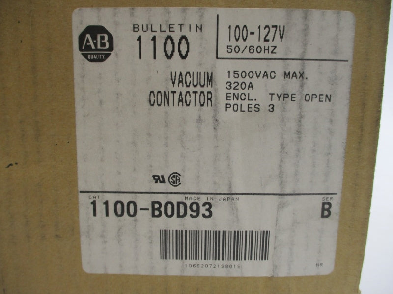 ALLEN BRADLEY 1100-BOD93 SER. B 100-127V 320A (BR/WH) NSMP