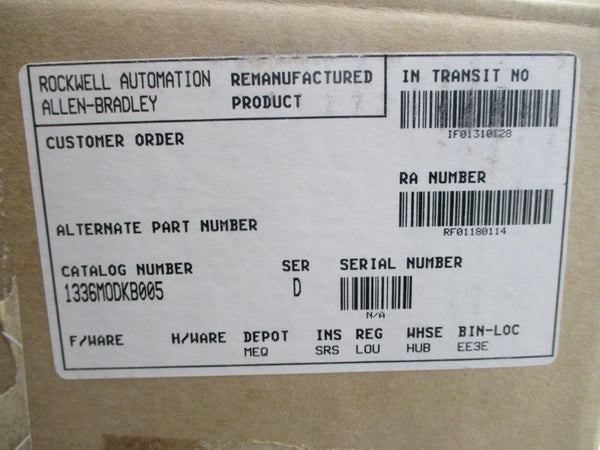 ALLEN BRADLEY 1336-MOD-KB005 SER. D 680-750VDC REMAN