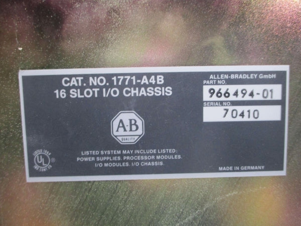 ALLEN BRADLEY 1771-A4B SER. A NSMP
