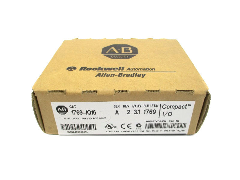 ALLEN BRADLEY 1769-IQ16 SER. A F/W 3.1 24VDC DATE: 2010 NSFS