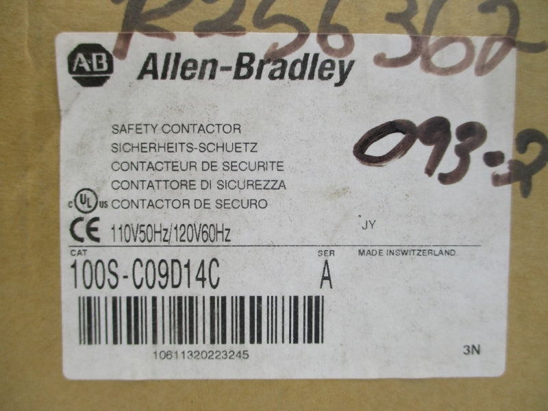 ALLEN BRADLEY 100S-C09D14C SER. A 110/120V (BR/WH) NSMP