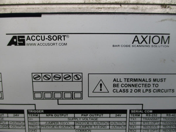 ACCUSORT AXIOM 12-30VDC 5.0A (AS PICTURED) NSNP